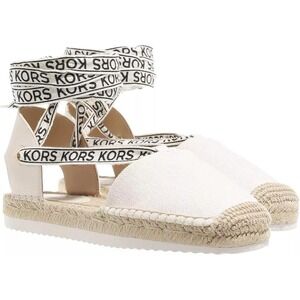 MICHAEL Michael Kors Womens Yara Beige Espadrilles 11M Ankle Straps Shoe Logo
